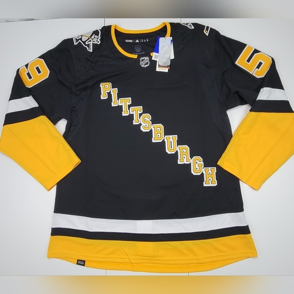 Adidas Pittsburgh Penguins Jake Guentzel Hockey Jersey Size 54 HA1258 MSRP $230 - Picture 1 of 11